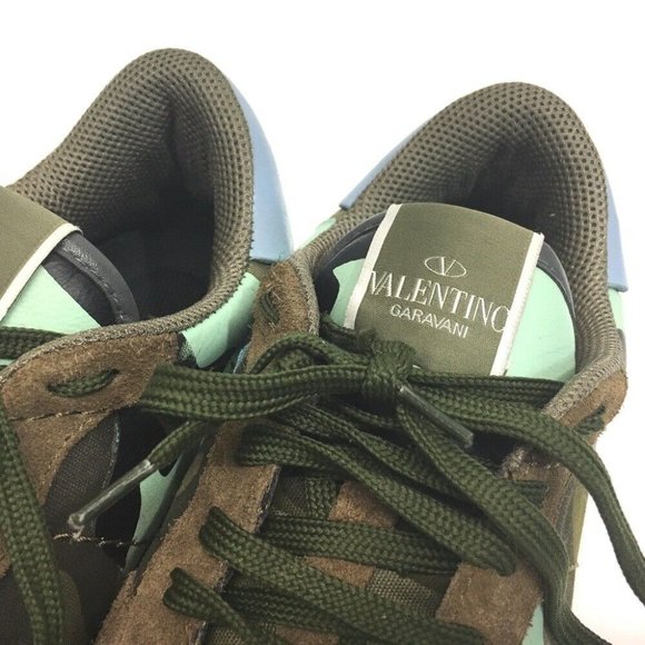 VALENTINO GARAVANI Lock runner Camouflage studs Sneakers Multicolore - Picture 5 of 9
